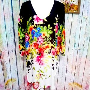 Rare JOHNNY WAS Floral Blouse